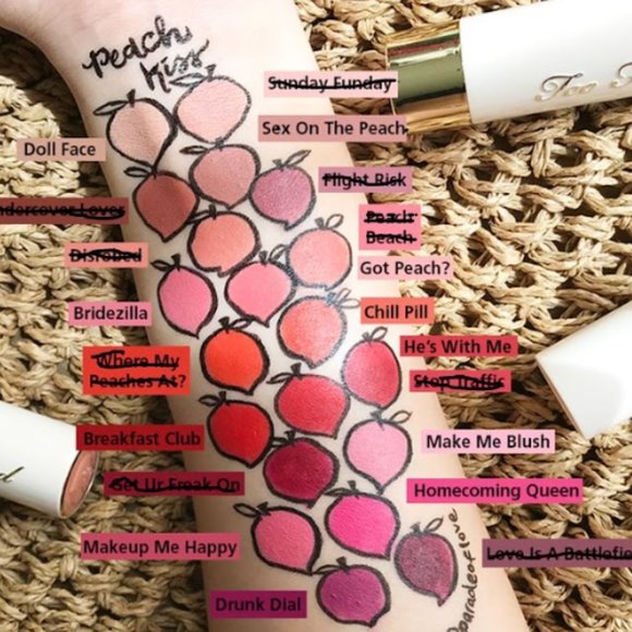 Too Faced Peach Perfect Lipstick In "Homecoming Queen" - Picture 2 of 4